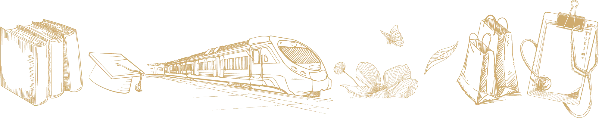 Train Shopping Hospital